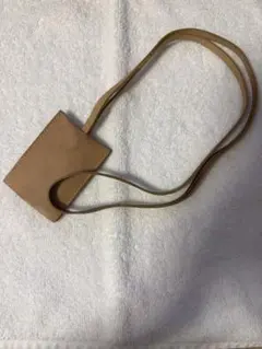 GUCCI / グッチ レザー クロシェット キーリング ネックレス　ブラウン