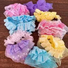 D 【合計3m】カラフルフリルレースセット♡20〜50cmカット多色ミックス♡