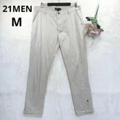 21MEN チノパン　ストレート　ロールアップ 2way ベージュ メンズ　Mのサムネイル