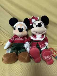 ミッキー・ミニー クリスマスぬいぐるみセット