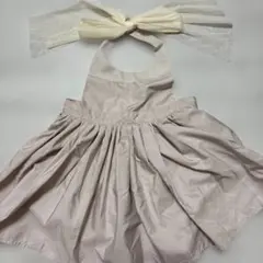 キッズ用 エプロン くすみピンク　マールマール