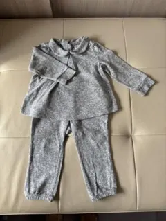 【上下セット】babyGap グレー トレーナー・パンツ90サイズセットアップ