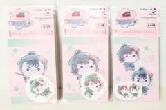 忍たま乱太郎 桜もちぴこ フリューくじ ステッカー クリアカード 伊作 留三郎