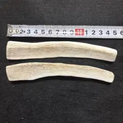 小型犬用33、生角使用‼️蝦夷鹿の角ドッグガム四つ割り２本セット、カミカミおもちゃのサムネイル