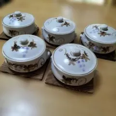 蓋つき煮物椀 5客セット （出品No 0403） - メルカリ