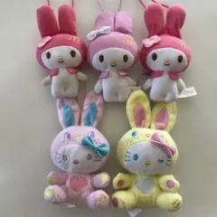 マイメロディ ハローキティ　ハッピーセットマックぬいぐるみ 5体セットサンリオ