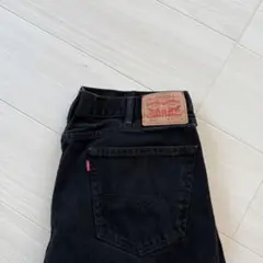 Levi's505/W40L30/ブラックデニム/古着/バギー/ワイド/0386