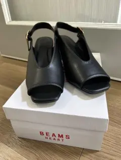 新品未使用★BEAMS HEARTサンダル【S】ブラックのサムネイル