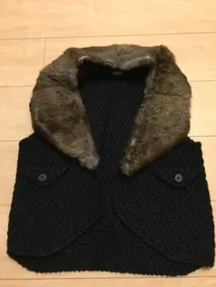 ジャーナルスタンダード ファー ベスト ネイビー ラビットファー