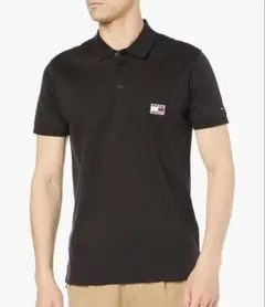 【未使用】トミーヒルフィガー黒ポロシャツSサイズ