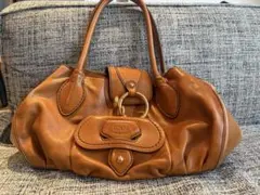 TOD'S トッズ レザー ハンドバッグ オレンジ - メルカリ