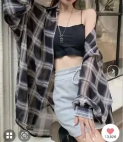 チェックシャツ
