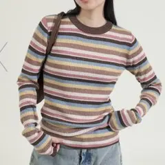 FREAK'S STORE ウォッシャブル ラメ クルーネックニット 25AW
