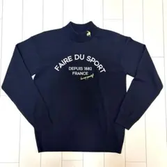 新品未使用‼️ルコックスポルティフ　ゴルフ　 ハイネックセーター　ネイビー