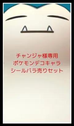 チャンジャ様専用◆ポケモンデコキャラシール◆バラ売りセット