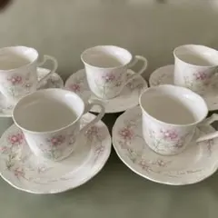 ノリタケNitto Pure&Whiteカップ＆ソーサー 5客セット