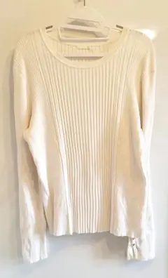 GU ジーユー リブボタンスリーブセーター 長袖 XL 冬 大きいサイズ