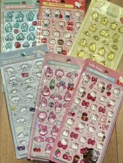 3Dステッカー シール　サンリオ　6点セット　マイメロ　キティ　シナモン