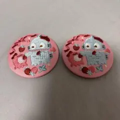 【送料込】サンリオ キャラクターズ 刺繍缶バッジ ハンギョドン　セット