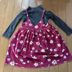 BREEZE 花柄フリースワンピース 100cm~