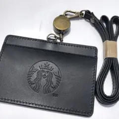 【新品 未使用】スターバックス リサイクルレザー IDカードホルダー スタバ