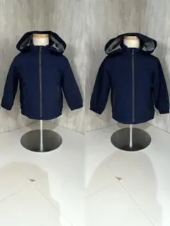 ⭐︎baby GAP フードブルゾン 紺 2点まとめ⭐︎双子 年子ちゃん 90 95のサムネイル