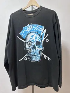 Stussy 長袖カットソー ブラック L ストックロゴ ゆるだぼ - メルカリ