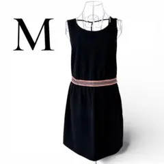 ROSE BUD バックオープン黒ワンピース 夏 リゾート Mのサムネイル