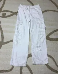 SHEIN ホワイト カーゴパンツ S