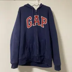 GAP ネイビー フリースパーカー 汚れあり