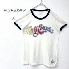 トゥルーレリジョン リンガーTシャツ M ロゴ USA製 コットン 半袖 Y2Kのサムネイル