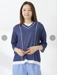 マックレガー　ニット ブルー M