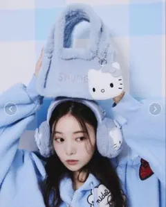 SNIDEL バッグ HELLO KITTYライトブルー - メルカリ