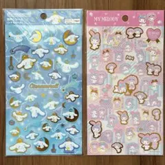 ⭐︎新品、正規品⭐︎ 箔押しシール シナモンロール マイメロディ　セット