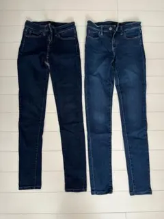 ユニクロ　UNIQLO スキニーデニムパンツ 22(56cm)