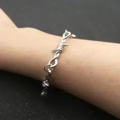 【限定】シルバー　喜平　ねじり　モード　チェーン　ブレスレット　メンズ