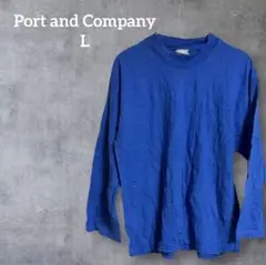 ✨美品✨Port and Company 青 Tシャツ 【L】メンズTシャツ