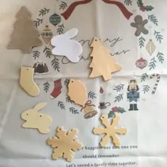 木製モチーフセット★クリスマス/オーナメント/ハンドメイド資材