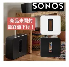 【新品未開封】Sonos ソノス Sub4 サブウーファー Black ブラック 新品未開封】Sonos ソノス Sub4 サブウーファー Black ブラック