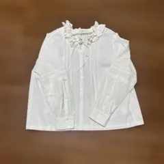 FREAK'S STORE フリル付きホワイトシャツ