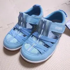 IFME 水色 サンダル 18.0　センターラインロゴウォーターシューズ　両用