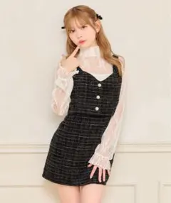 【apres jour】SETUP着用可能 ツイードビスチェ