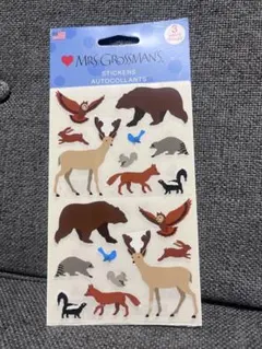 新品 MRS. GROSSMAN'S シール 動物 森の仲間たち