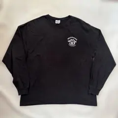 ミシガン州ロゴ ブラックロングスリーブカットソー　ロンTバイカー　古着　ハーレー