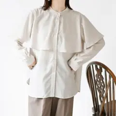 【新品】AEON UrbanSmart×MUMUレディースケープ風シャツＭサイズ