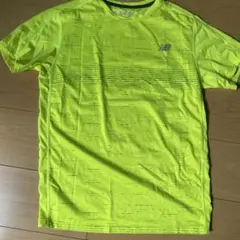 New Balance 蛍光イエロートレーニングTシャツ SM
