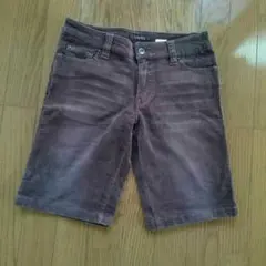 ★ＮＡＶＡＮＡ★コーデュロイハーフパンツ【ダークブラウン】