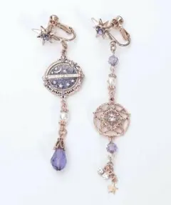 【未使用品】axes femme 星巡りの天球儀イヤリング　ゴールドのサムネイル