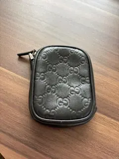 GUCCI ブラック レザー コインケース