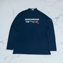 Munsingwear マンシングウェア　ゴルフ　長袖モックネック　レーヨン